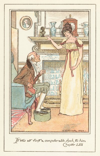 Ilustrace pro Jane Austens Emmu od after Charles Edmund Brock