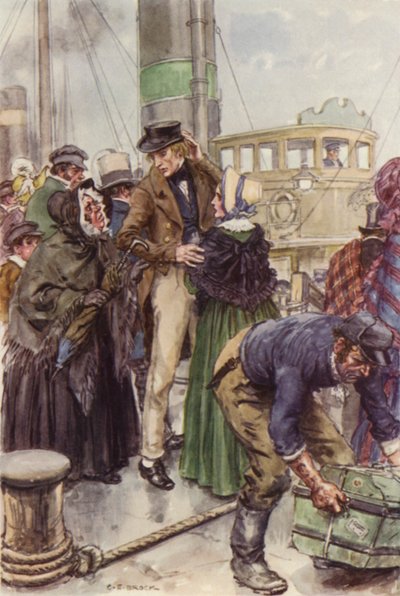 Ilustrace k filmu Martin Chuzzlewit od after Charles Edmund Brock