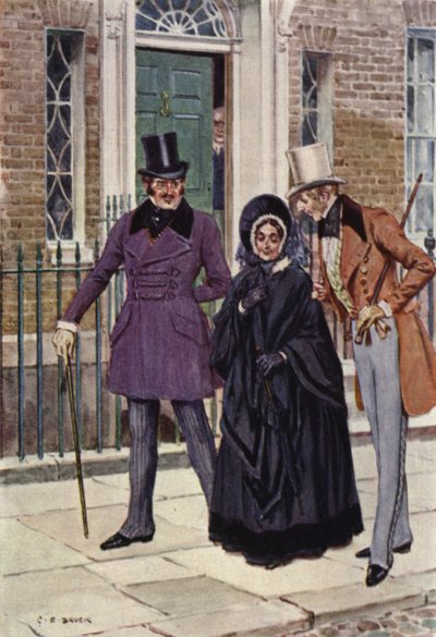 Ilustrace pro Nicholase Nicklebyho od after Charles Edmund Brock