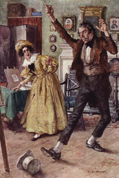 Ilustrace k filmu Nicholas Nickleby od after Charles Edmund Brock