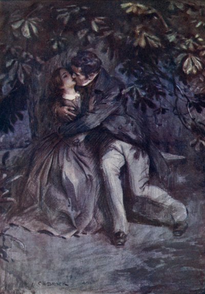 Pan Rochester vyznává svou lásku od after Charles Edmund Brock