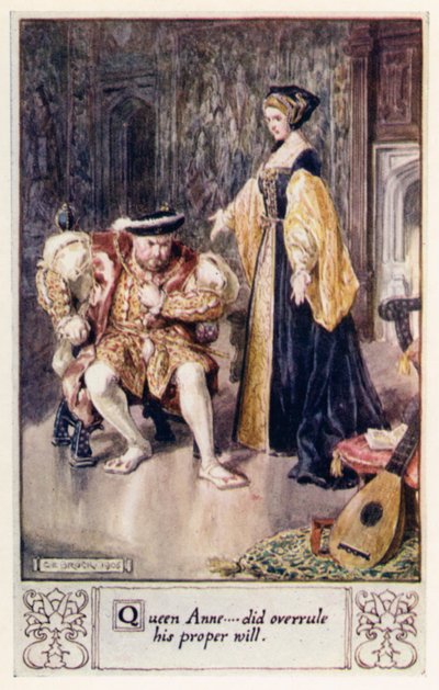 Královna Anna přemohla jeho řádnou vůli od after Charles Edmund Brock