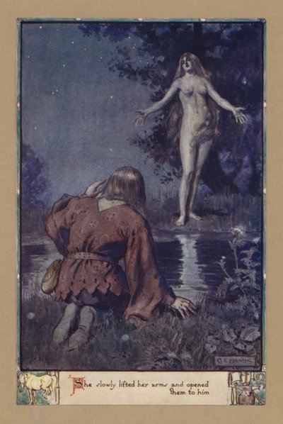 Pomalu zvedla ruce a otevřela mu je od after Charles Edmund Brock