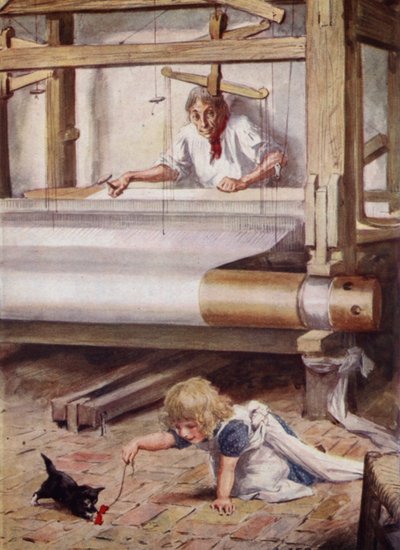 Silas Marner u svého stavu od after Charles Edmund Brock