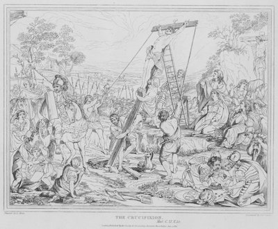 Ukřižování, Matěji od after Charles Le Brun