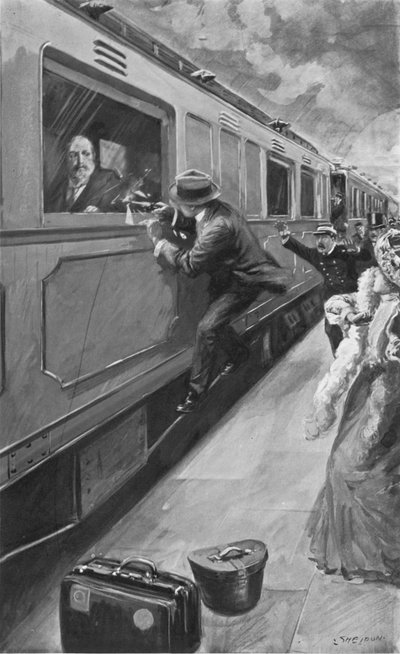 Sipidos útok na krále Edwarda v Bruselu, 4. dubna 1900 od after Charles Mills Sheldon