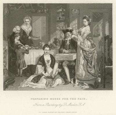 Příprava Mojžíše na veletrh od after Daniel Maclise