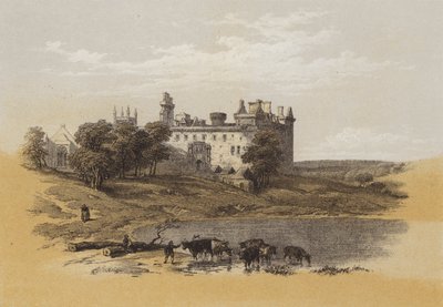 Linlithgow Palace (chromolitho) od after David Roberts