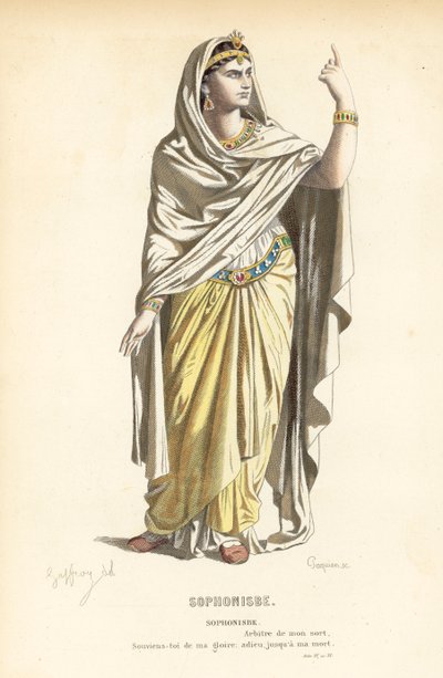 Sophonisbe od after Edmond A.F. Geffroy