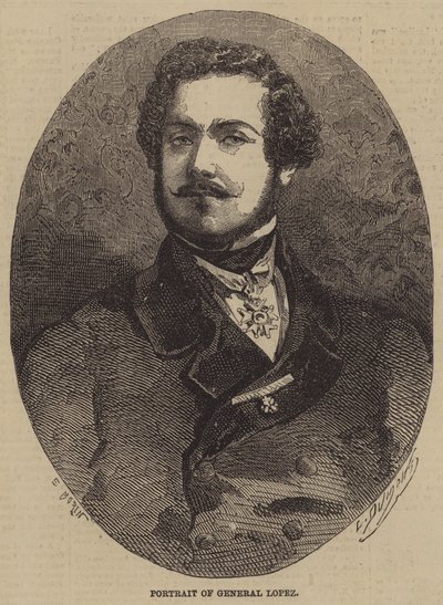 Portrét generála Lopeze od after Edmond Morin