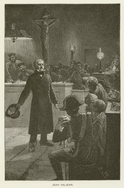 Jean Valjean od after Emile Antoine Bayard