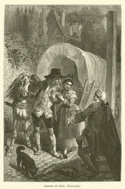 Jeannot a Colin, Voltaire od after Emile Antoine Bayard