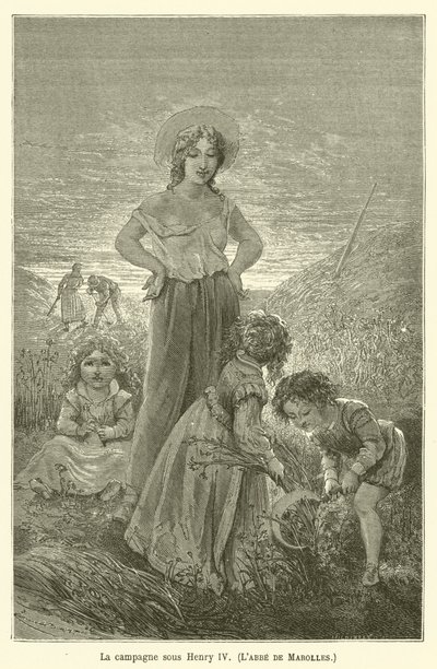 Venkov za Jindřicha IV., Labbe de Marolles od after Emile Antoine Bayard