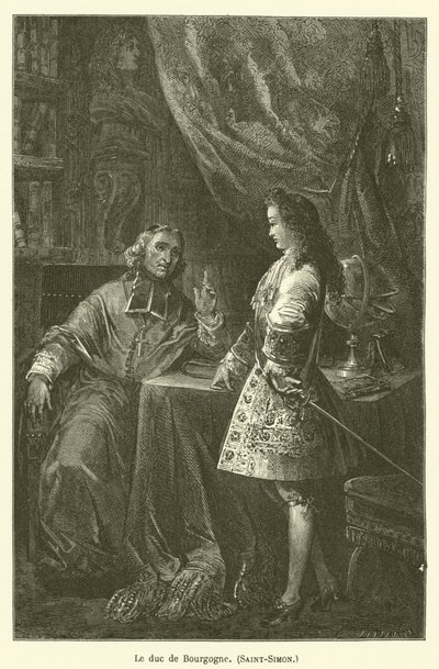 Vévoda z Burgundska, Saint-Simon od after Emile Antoine Bayard