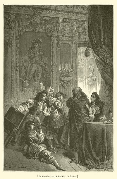 Vzpomínky, princi z Ligne od after Emile Antoine Bayard