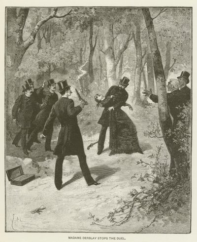 Madame Derblayová zastaví duel od after Emile Antoine Bayard