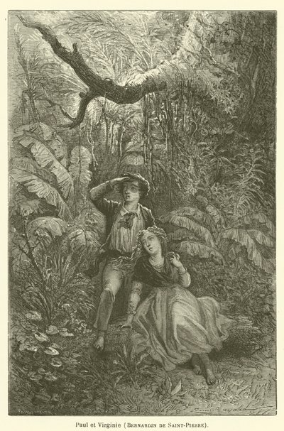 Paul a Virginia, Bernardin de Saint-Pierre od after Emile Antoine Bayard