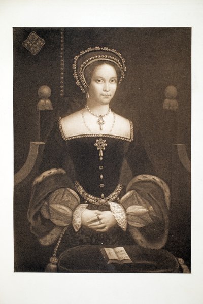 Princess Mary, později Queen Mary I, c.1537, pub. 1902 (kolotyp) od after English School