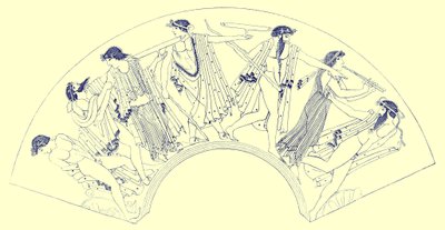 Revel od Brygose, ilustrace z Greek Vase Paintings od J. E. Harrisona a D. S. MacColl, publikovaná v roce 1894 (digitálně vylepšený obrázek) od after English School
