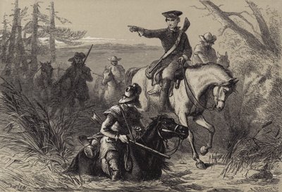 Major Washington na své misi u francouzského velitele od after Felix Octavius Carr Darley
