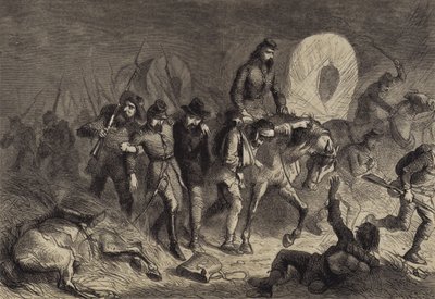 Ústup Konfederátů ze Shiloh od after Felix Octavius Carr Darley