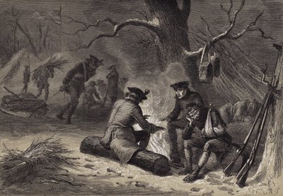 Americké jednotky ve Valley Forge od after Felix Octavius Carr Darley