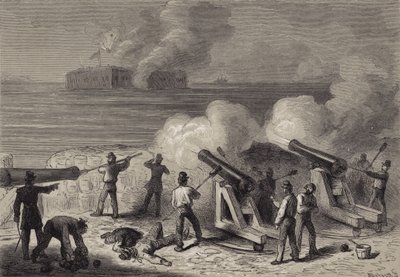 Útok na Fort Sumter od after Felix Octavius Carr Darley