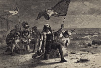 Přistání Kolumba od after Felix Octavius Carr Darley