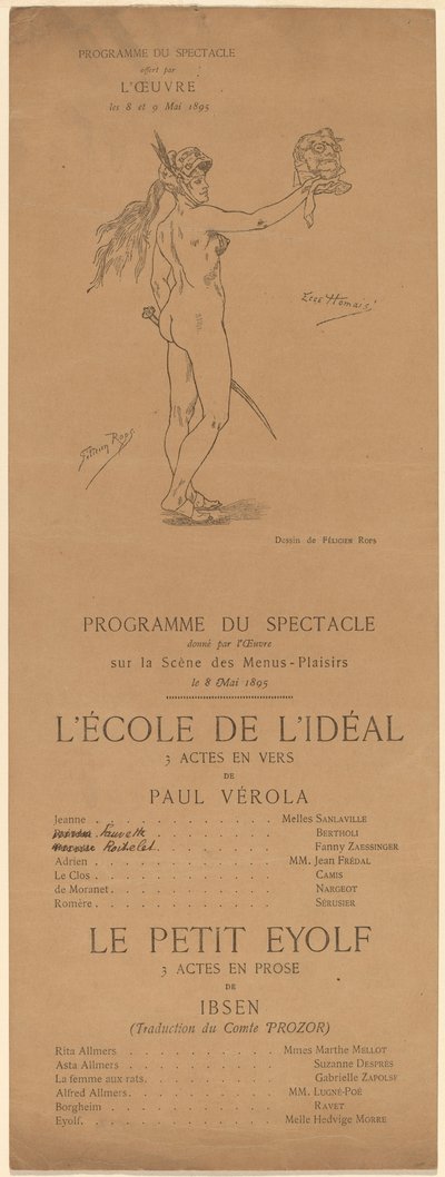 Škola ideálu; Malý Eyolf od after Félicien Rops