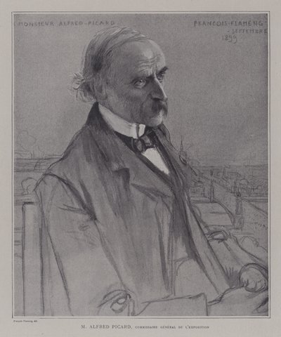 Alfred Picard, generální komisař Exposition Universelle 1900, Paříž od after Francois Flameng