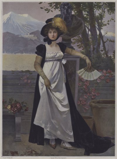 Portrét ženy od after Francois Flameng