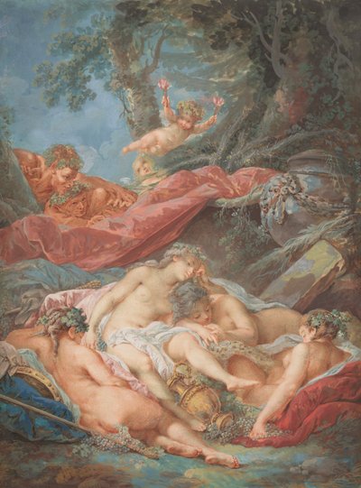 Spící Bacchantes od after François Boucher Jacques Charlier