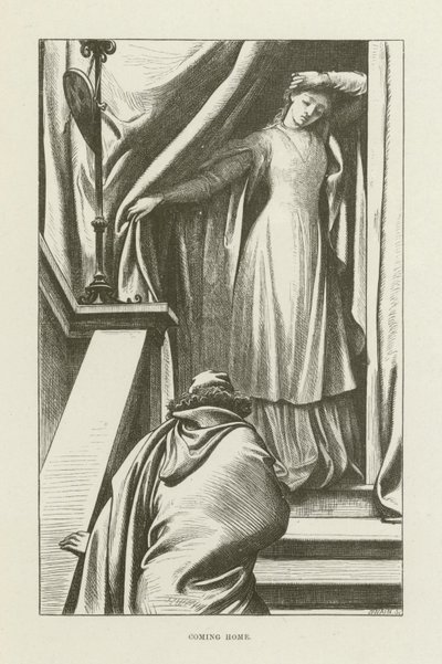 Ilustrace pro Romolu od George Eliota od after Frederic Leighton