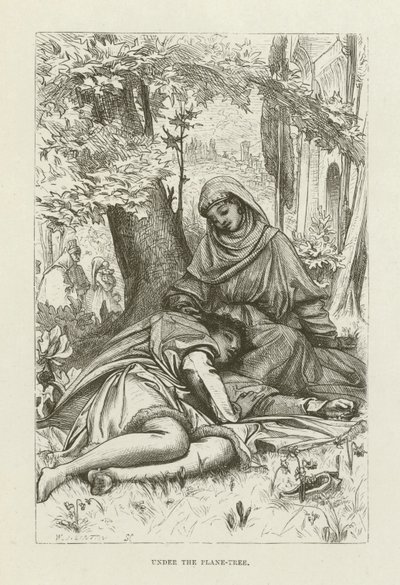 Ilustrace pro Romolu od George Eliota od after Frederic Leighton