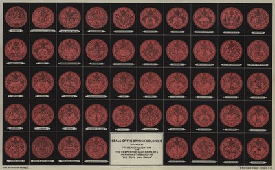 Seals of The British Colonies, navržený Frederickem Leightonem od after Frederic Leighton