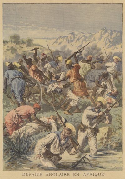Britská porážka v Africe od after Frederic Theodore Lix