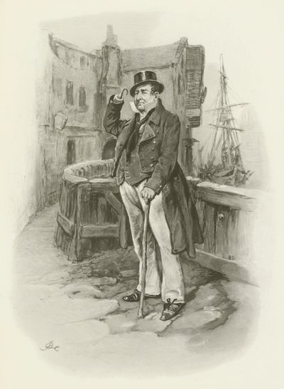 Kapitán Cuttle od after Frederick Barnard