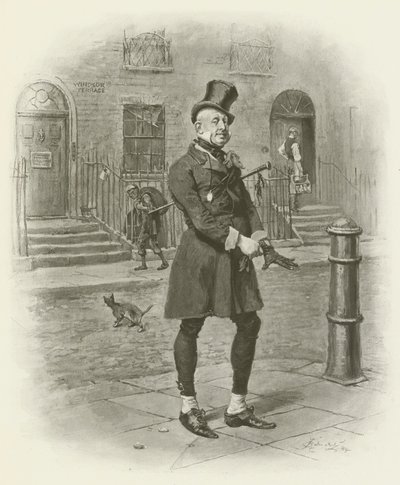 Pan Micawber od after Frederick Barnard