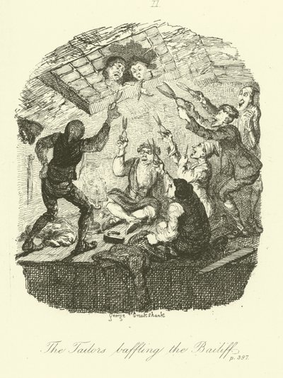 Ilustrace k filmu Peregrine Pickle od Tobiase Smolletta od after George Cruikshank