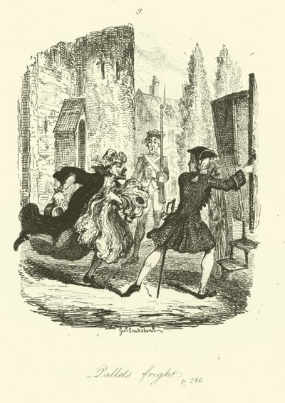 Ilustrace k filmu Peregrine Pickle od Tobiase Smolletta od after George Cruikshank