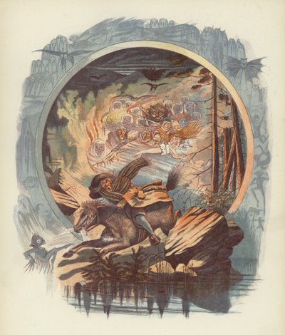 Ilustrace pro Tam OShanter od Roberta Burnse od after George Cruikshank