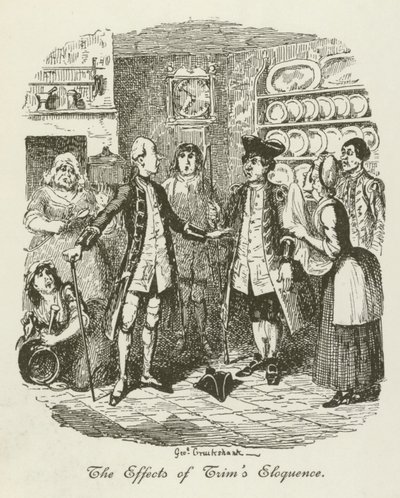 Ilustrace pro Tristram Shandy od after George Cruikshank