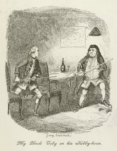 Ilustrace pro Tristram Shandy od after George Cruikshank