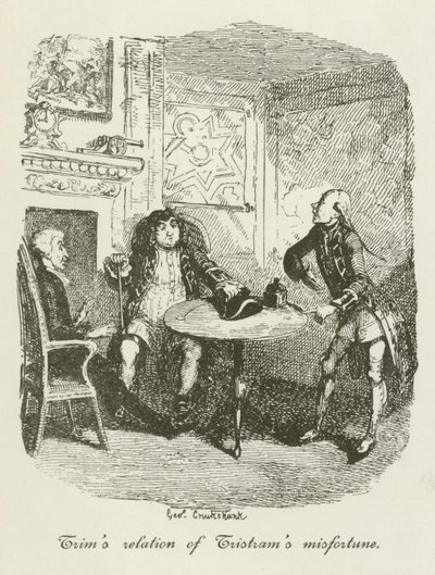 Ilustrace pro Tristram Shandy od after George Cruikshank
