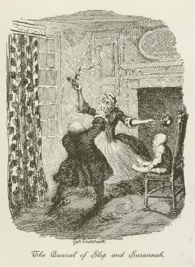 Ilustrace pro Tristram Shandy od after George Cruikshank