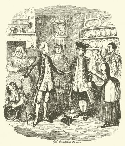 Ilustrace pro Tristram Shandy od after George Cruikshank