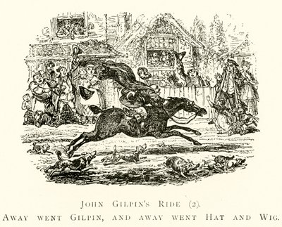 John Gilpins Ride (2), Pryč šel Gilpin a pryč šel Klobouk a paruka od after George Cruikshank