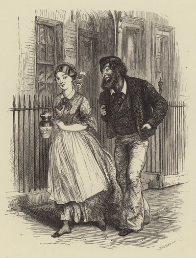 W M Thackerays Balada o Elize Davisové od after George Housman Thomas