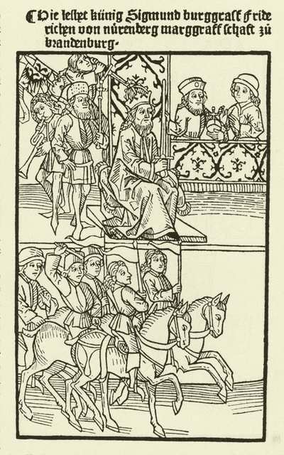 Investitura Fridricha I. z rodu Hohenzollernů jako braniborského markraběte, 1415 od after German School