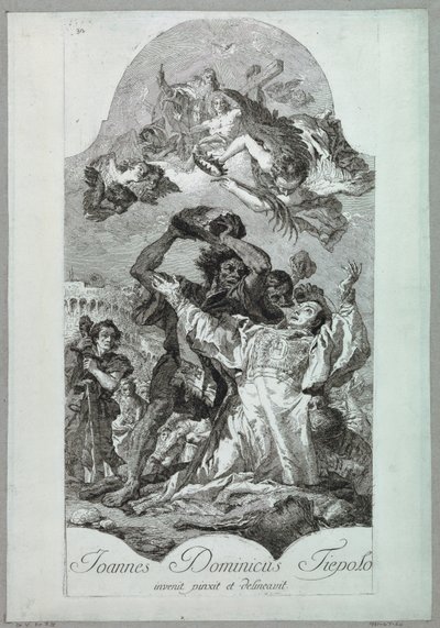 Umučení svatého Štěpána od after Giovanni Battista Tiepolo